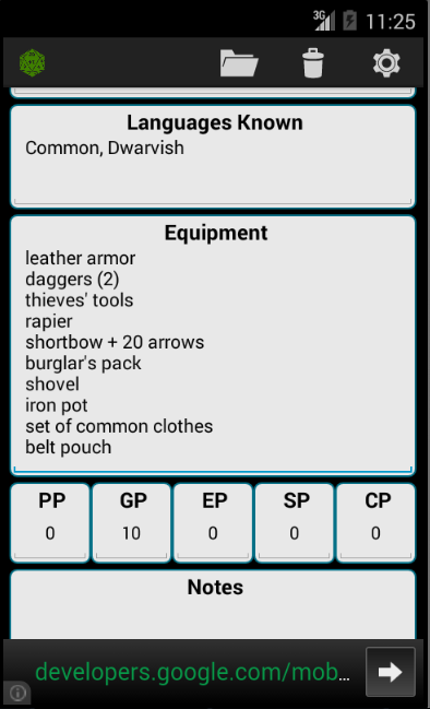 Fifth Edition Character Sheet - Android Apps on Google Play