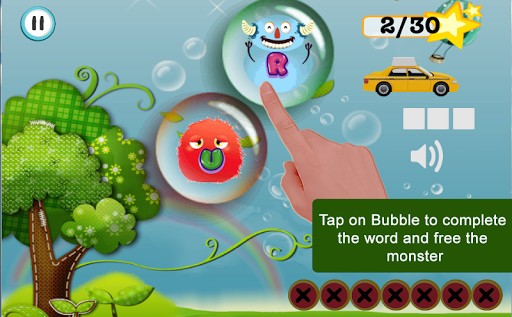 Bubble Words Kids Learning