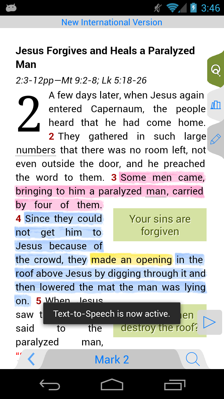 NIV Quest Study Bible Screen 1