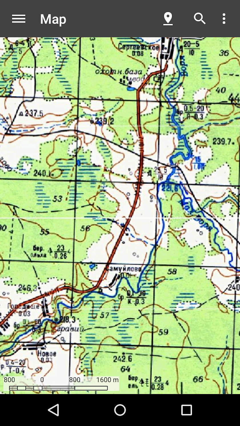 Genshtab Maps for Androzic Screen 3