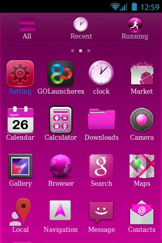 【免費娛樂App】Theme Pink clean Go laucher-APP點子