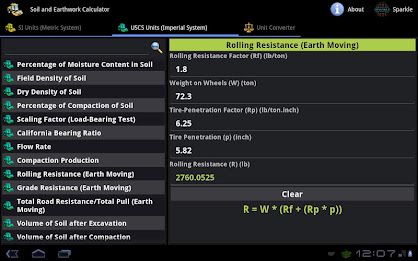 Soil & Earthwork Calc. Tablet poster 7