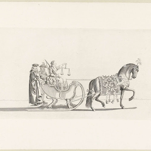 Negende slede, Nicolaas van der Worm, after Abraham Delfos ...