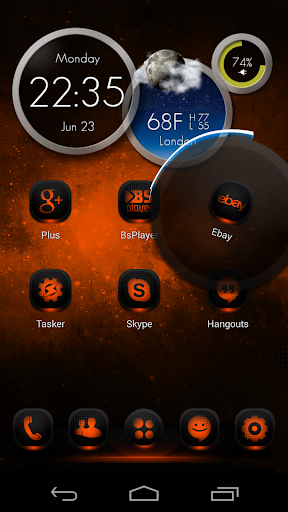 【免費個人化App】NextLauncher Theme MagicOrange-APP點子