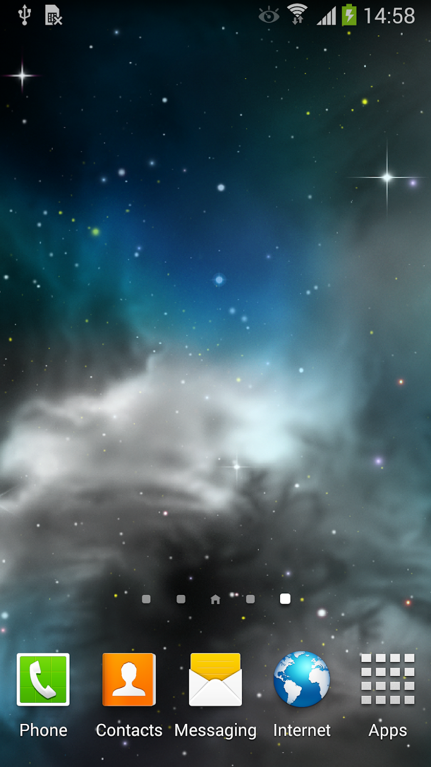 Galaxy 3D Parallax Wallpaper Screen 1