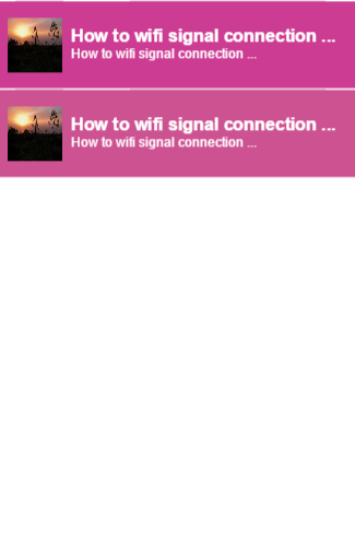 How to wifi signal connection