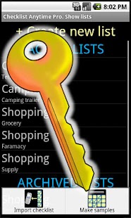 Checklist Anytime KEY Screenshots 0