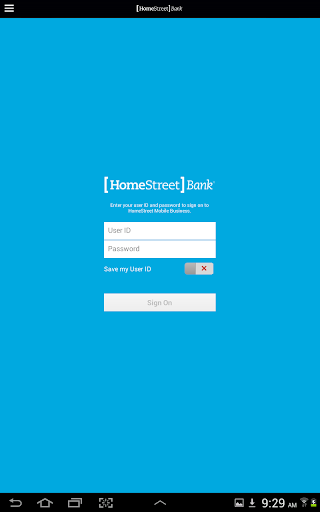 HomeStreet Business for Tablet