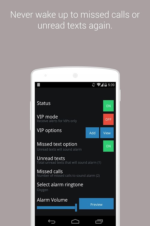 Android application Important Call Pro screenshort