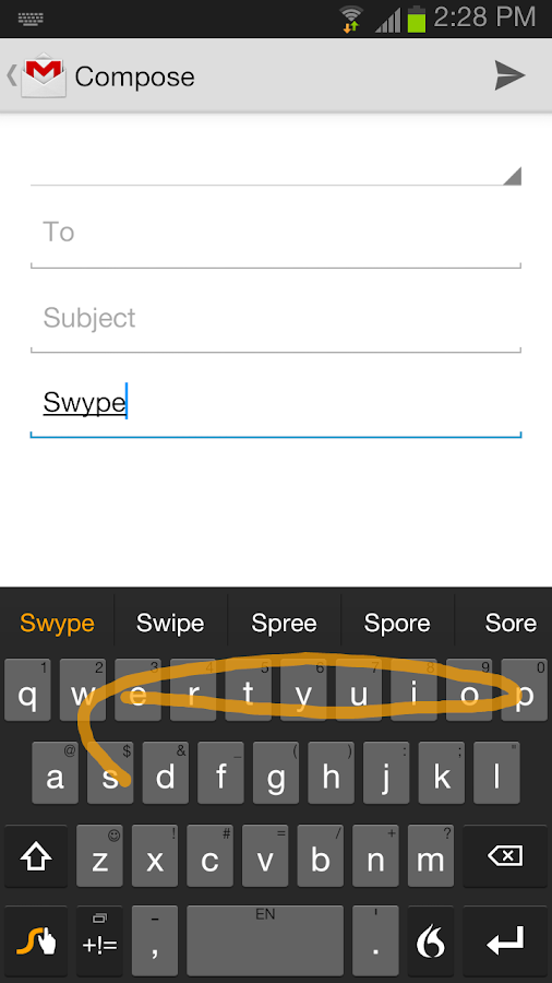 Swype Keyboard - screenshot