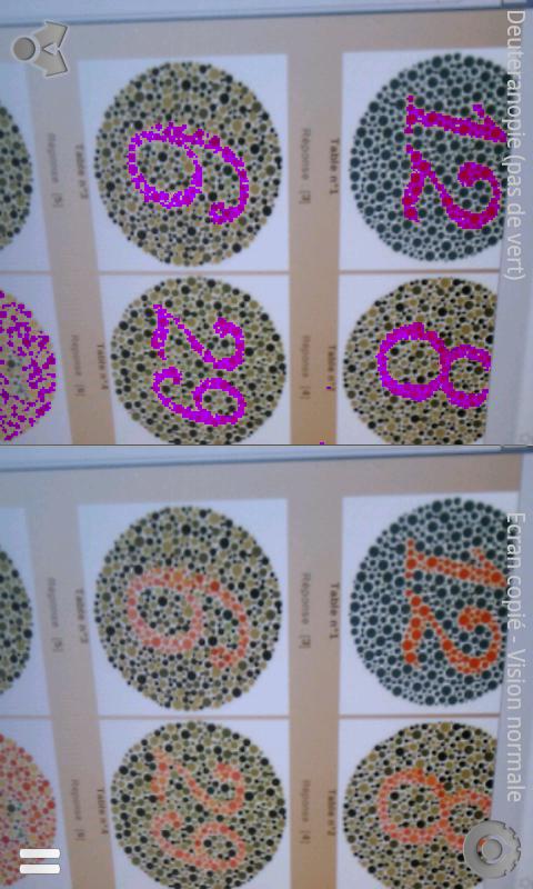 Android application Color blindness correction screenshort