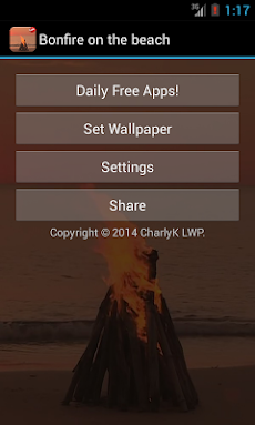 Bonfire on the beach LWP HDのおすすめ画像5