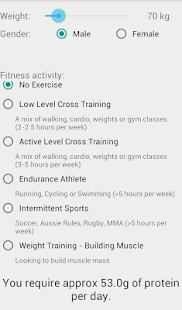 Lastest Protein calculator APK for Android