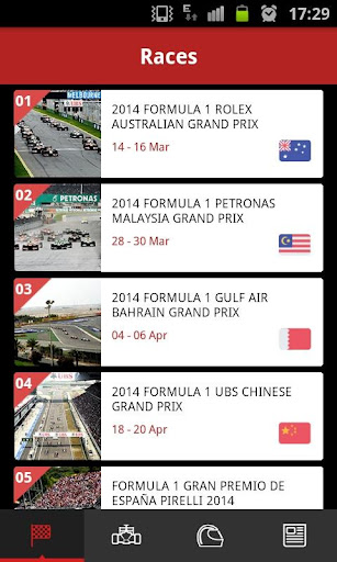 Race Calendar 2014