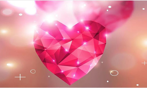 Diamond Hearts Live Wallpaper