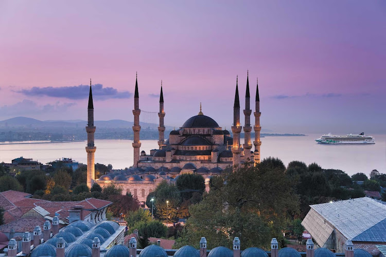 Cruise to Turkey aboard Norwegian Jade and see Istanbul's magnificent Blue Mosque.