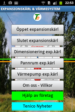 Vattentryck Värmesys Demo