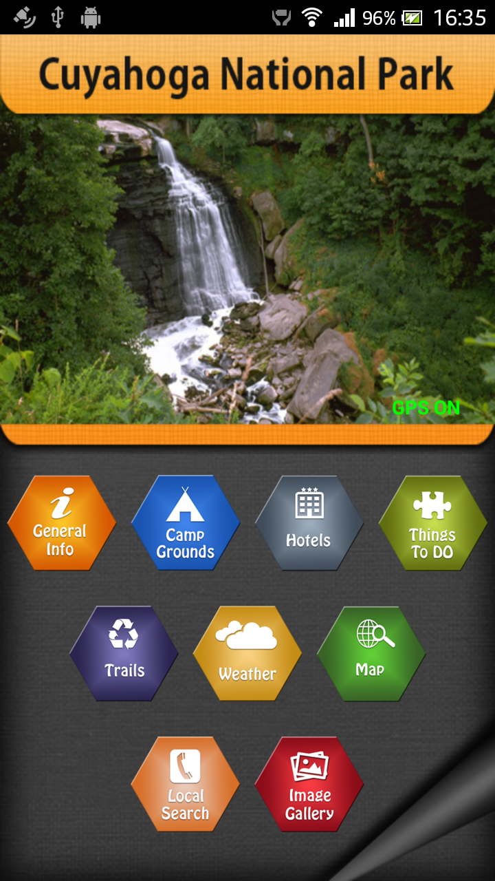 Android application Cuyahoga National Park screenshort