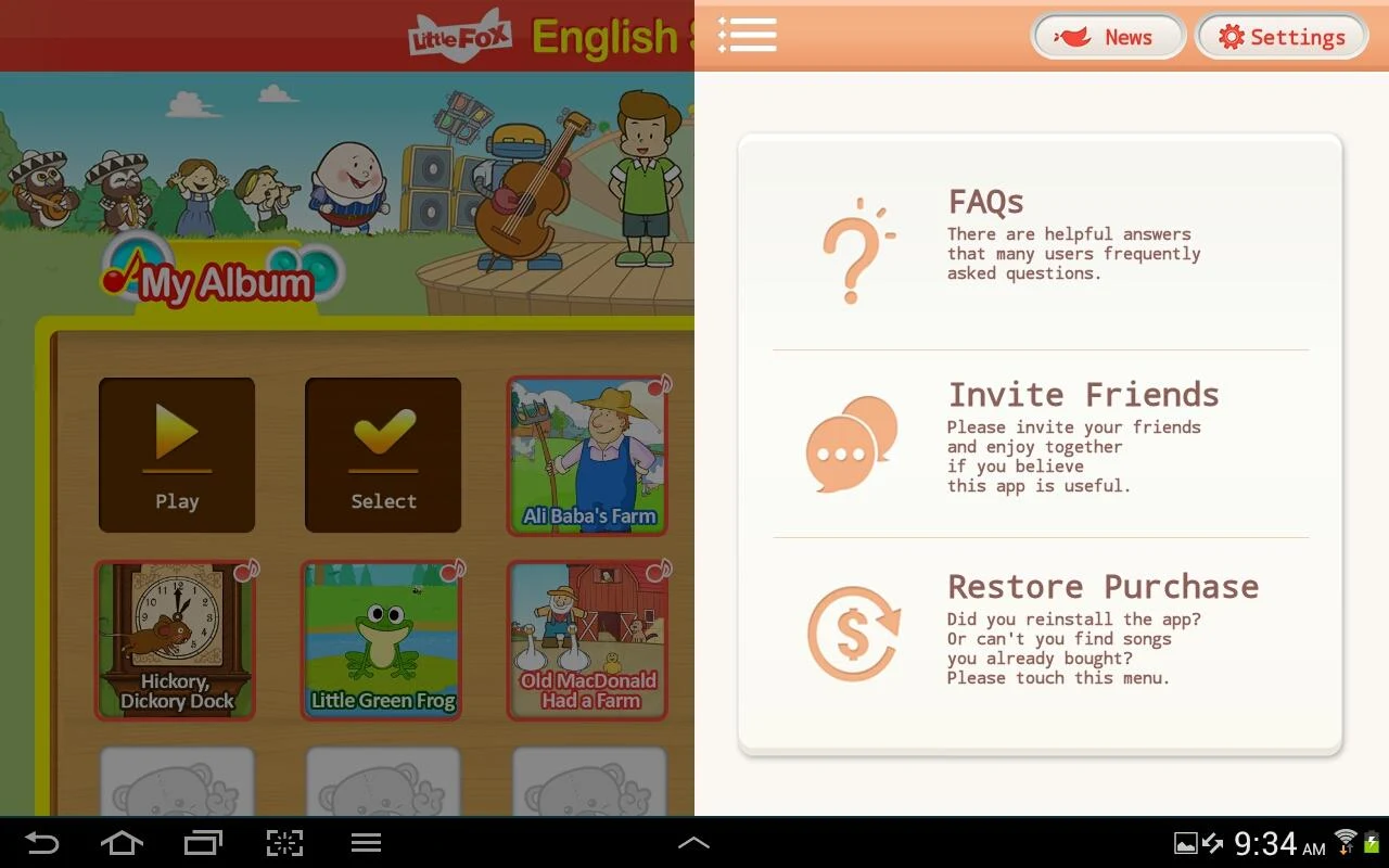 English Songs for Kids - screenshot