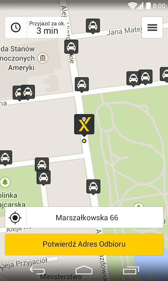   mytaxi - Aplikacja Taxi – zrzut ekranu 