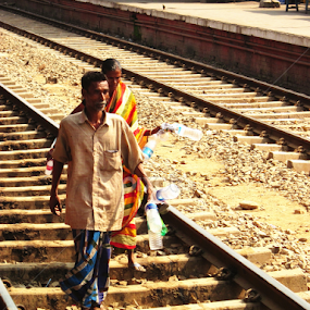 The Bottle Collectors by Bihong Kollogov - People Street & Candids