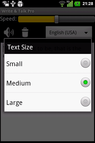 Write and Talk Screen 2