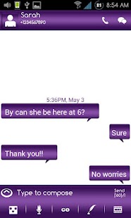 How to install Go SMS Themes: Purple Metallic 1.21 mod apk for laptop