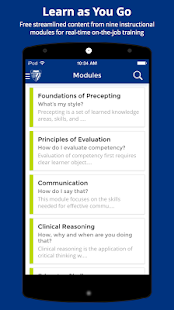 Preceptor Training App for Android