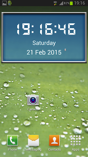 MetalGlass DigitalClock Widget