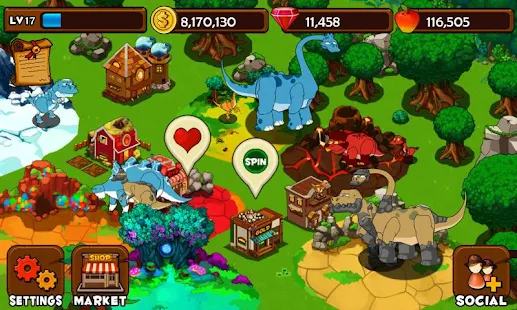 Dino Island ialah pengalaman membesarkan yang benar Dino Island v1.1.0 MOD APK