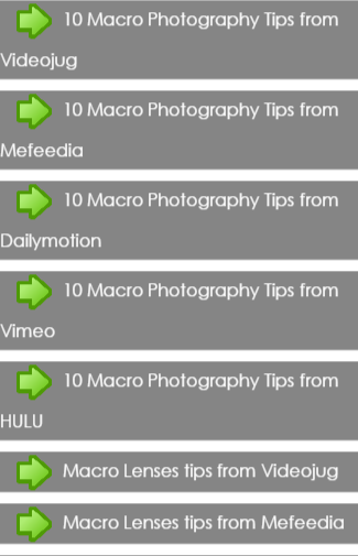 Macro Lenses tips