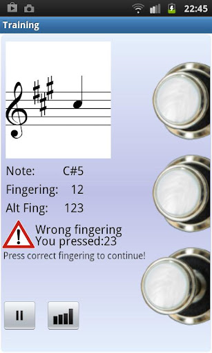 Trumpet Fingering Trainer Demo