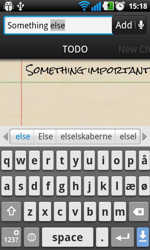 Android application A Simple Checklist Pro screenshort