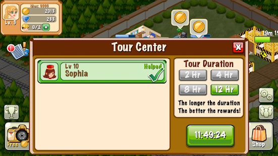 Bangun dan rancang resor keinginan Anda menjadi kekayaan Hotel Story MOD APK v2.0.1