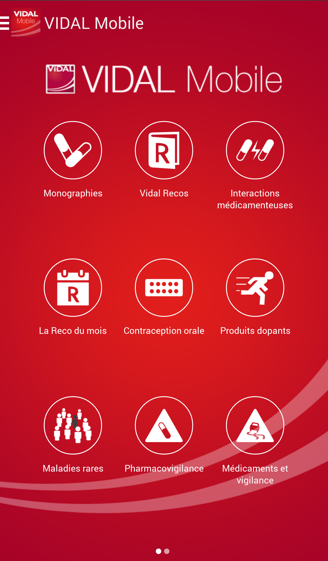 Android application VIDAL Mobile screenshort