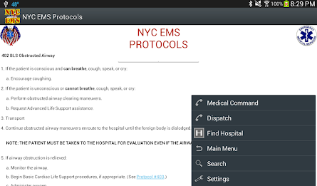 NYC EMS Protocols poster 13