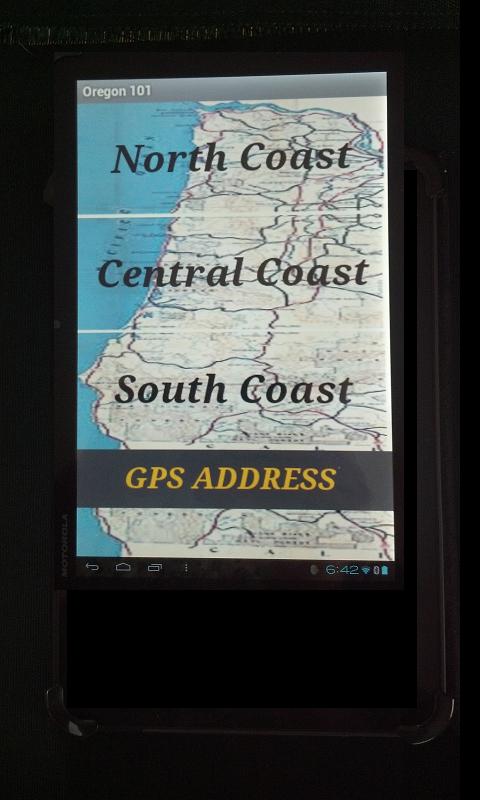 Android application Oregon Coast Travel Guide screenshort