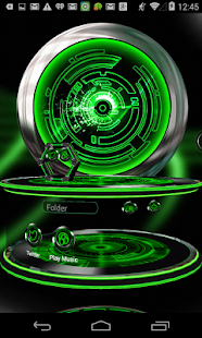 Next Launcher Theme KromeGreen Screenshots 3