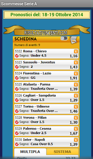 【免費運動App】Pronostici Scommesse Sportive-APP點子