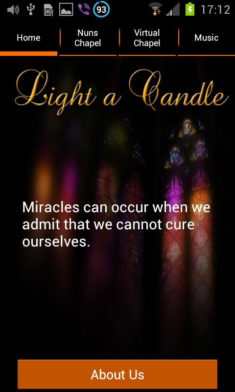 Light a Candle Miracles Happen Screen 1