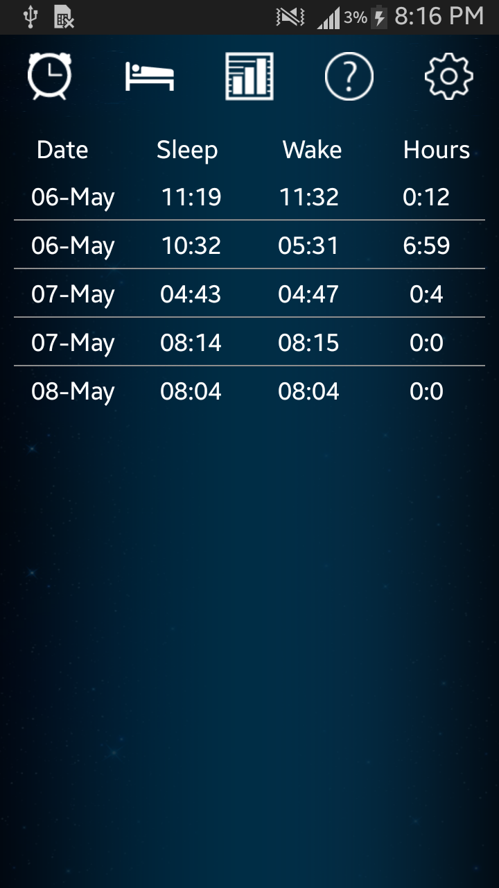 Sleep Analyzer Screen 3