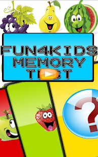 Lastest fun 4 kids memory test APK for Android