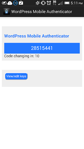 WordPress Mobile Authenticator
