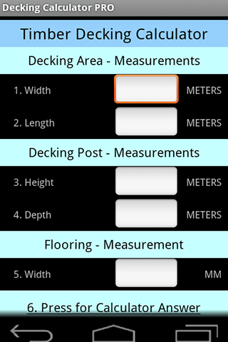 Decking Calculator PRO - Android Apps on Google Play