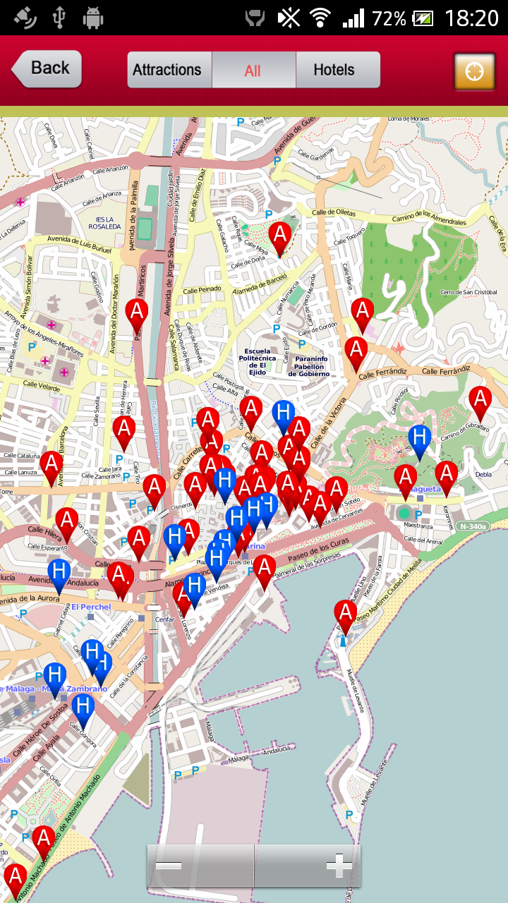 Malaga Offline Travel Guide Screen 2