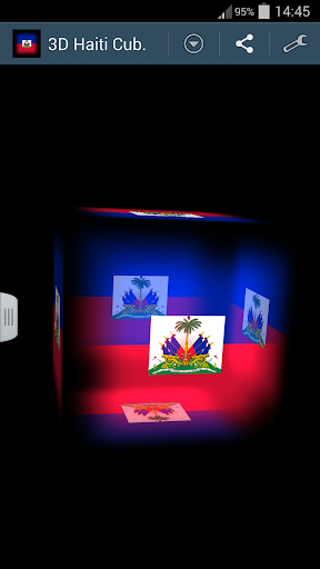 3D Haiti Cube Flag LWP