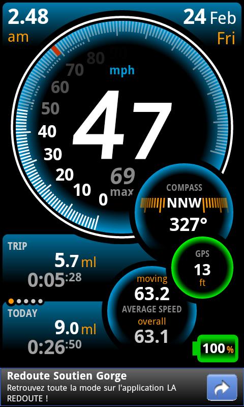 Ulysse Speedometer Android