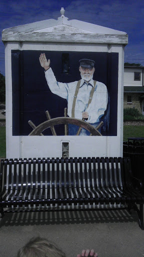 Painting of Riverboat Captain