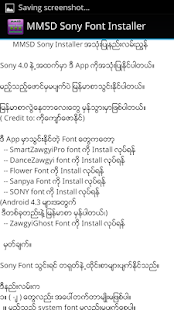 MMSD Sony Font Installer - screenshot thumbnail