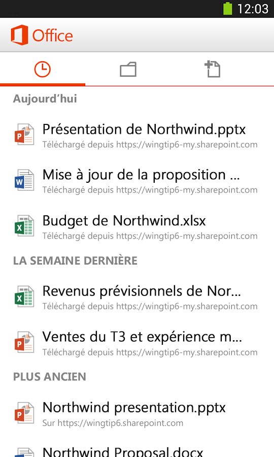 Microsoft Office Mobile - screenshot